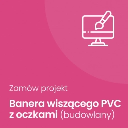 Projekt banera wiszącego PVC lub Mesh