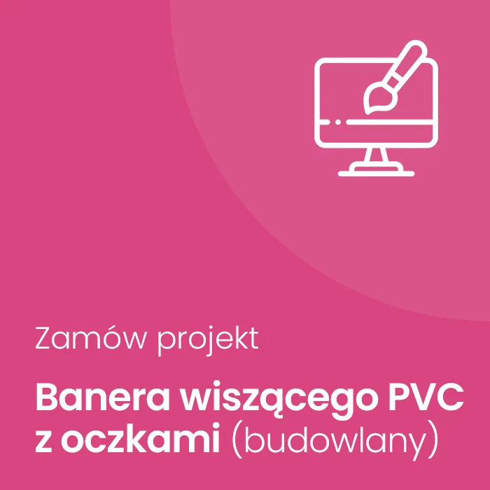 Projekt banera wiszącego PVC lub Mesh