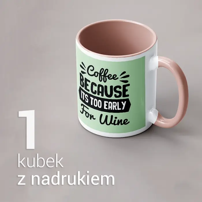 1 Kubek z nadrukiem