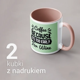 2 Kubki z nadrukiem