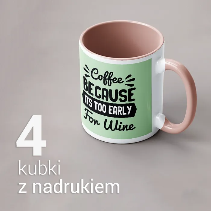 4 Kubki z nadrukiem