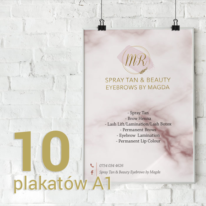 10 Plakatów A1 Satin