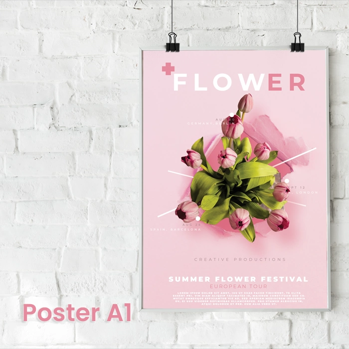 Poster A1 gloss indoor / outdoor PVC