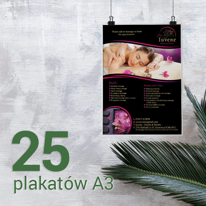 25 Plakatów A3 Gloss/Silk