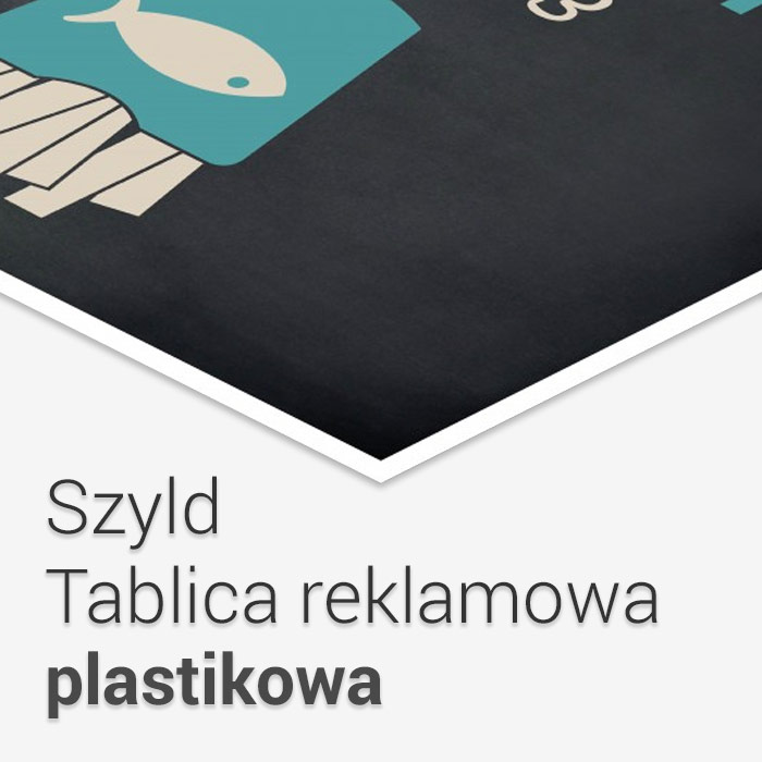 Tablica / szyld reklamowy plastikowy