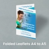 A4 leaflet folded Gloss/Silk