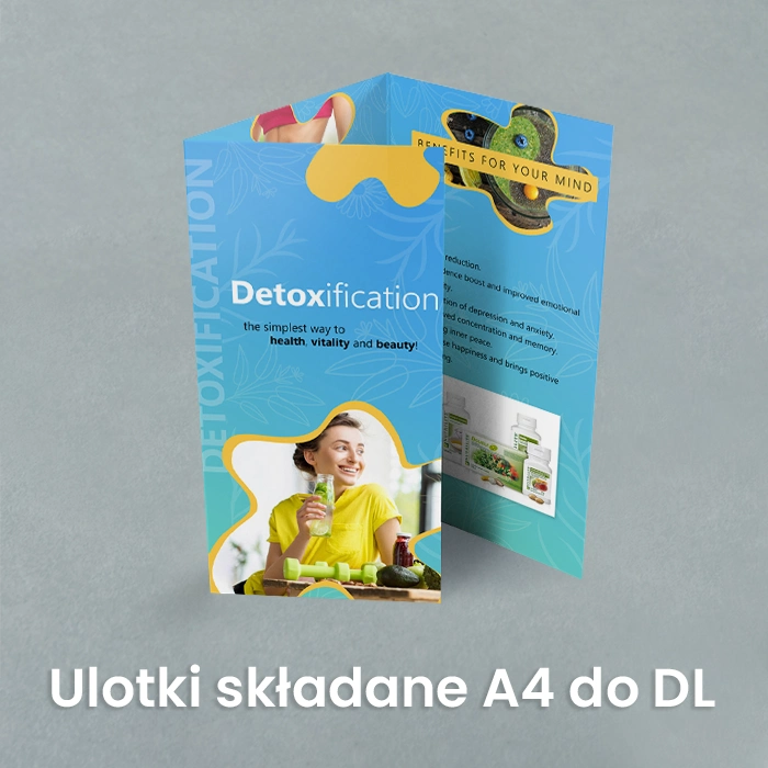 Ulotka A4 składana Połysk/Matowe