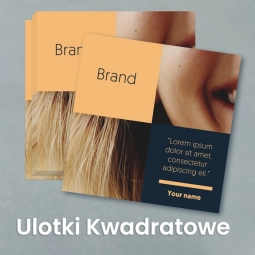 Ulotka kwadratowa Połysk/Matowe