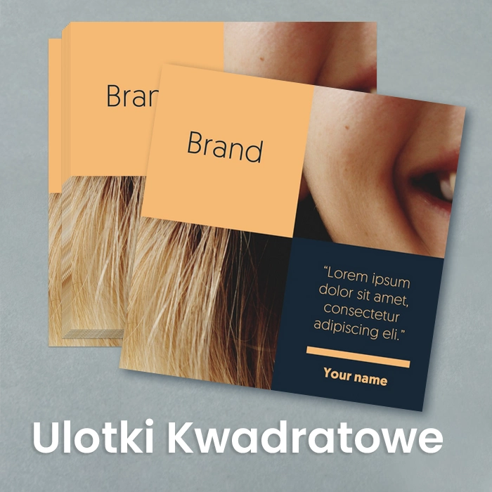 Ulotka kwadratowa Połysk/Matowe