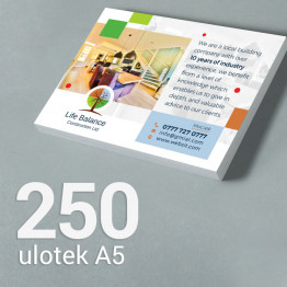 250 Ulotka A5 Gloss/Silk