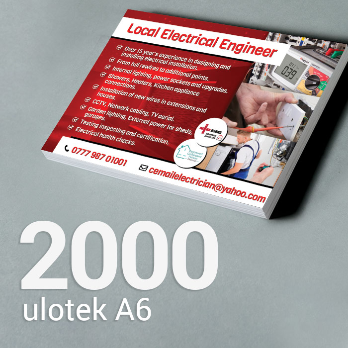 2000 Ulotka A6 Gloss/Silk