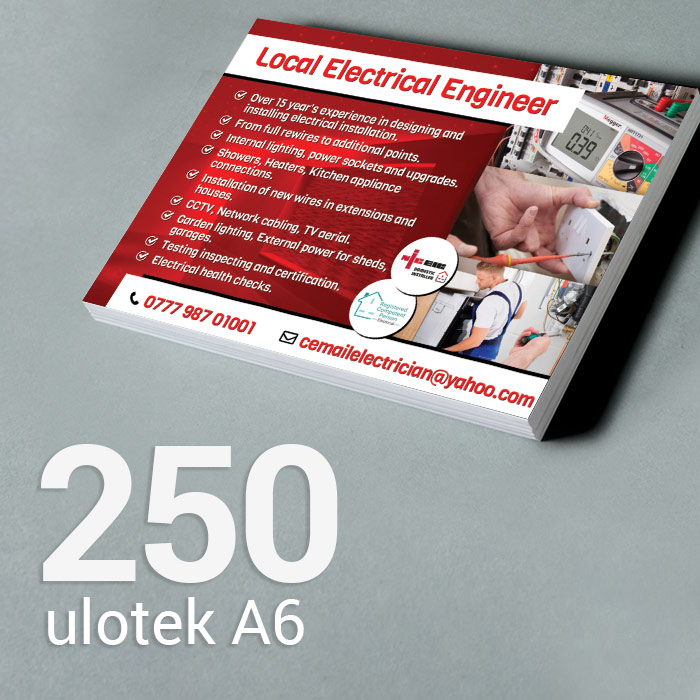 250 Ulotka A6 Gloss/Silk