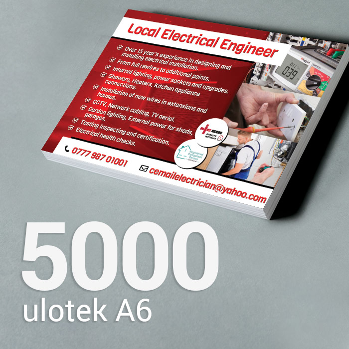 5000 Ulotka A6 Gloss/Silk