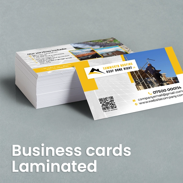 Laminated business cards Laminated business cards