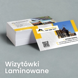Wizytówki matowe laminowane