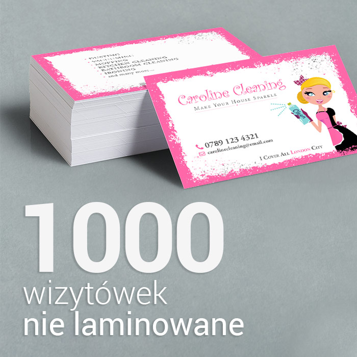 1000 Wizytówki premium, nie laminowane