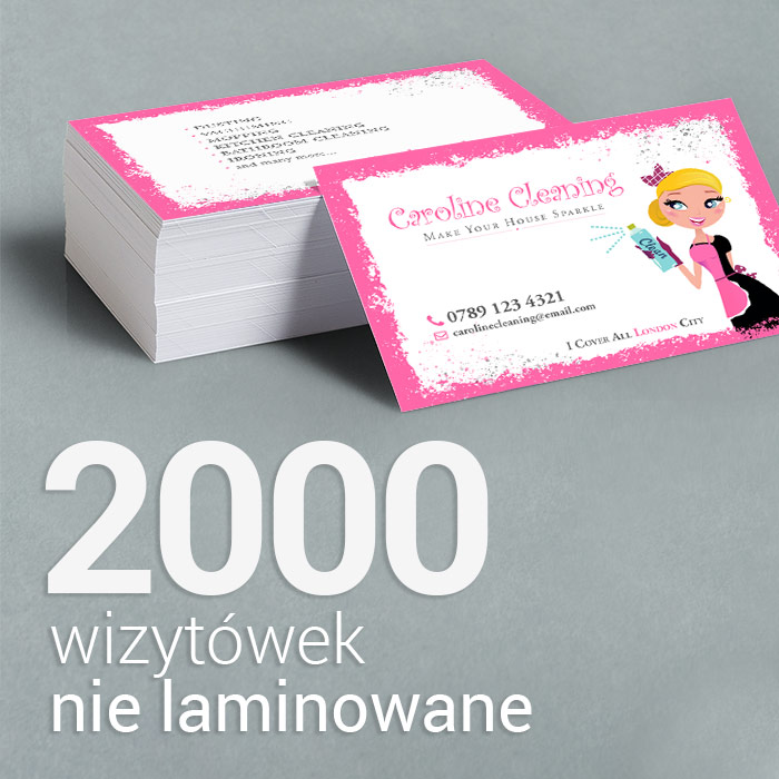 2000 Wizytówki premium, nie laminowane