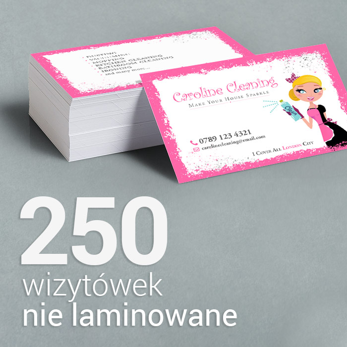 250 Wizytówki premium, nie laminowane