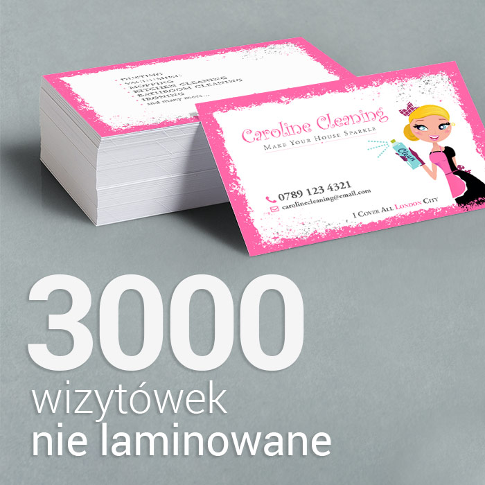3000 Wizytówki premium, nie laminowane