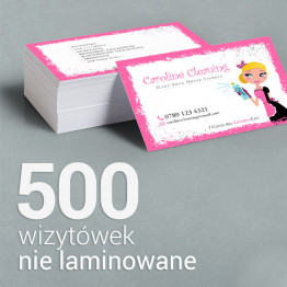 500 Wizytówki premium, nie laminowane