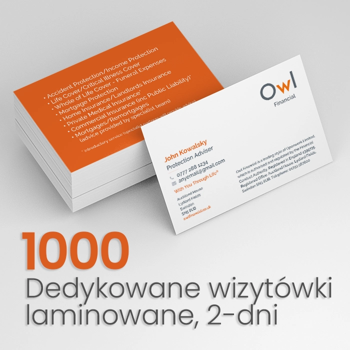 1000 Wizytówki dla OWL Financial