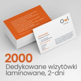 2000 Wizytówki dla OWL Financial