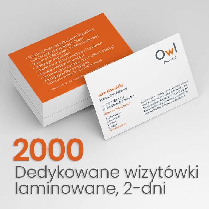 2000 Wizytówki dla OWL Financial
